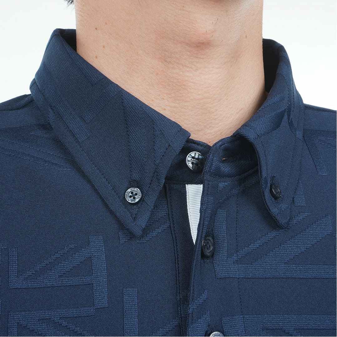 アドミラル ゴルフ Admiral GOLF メンズ メンズ UJジャガード ボタンダウン長袖シャツ ADMA566 詳細14