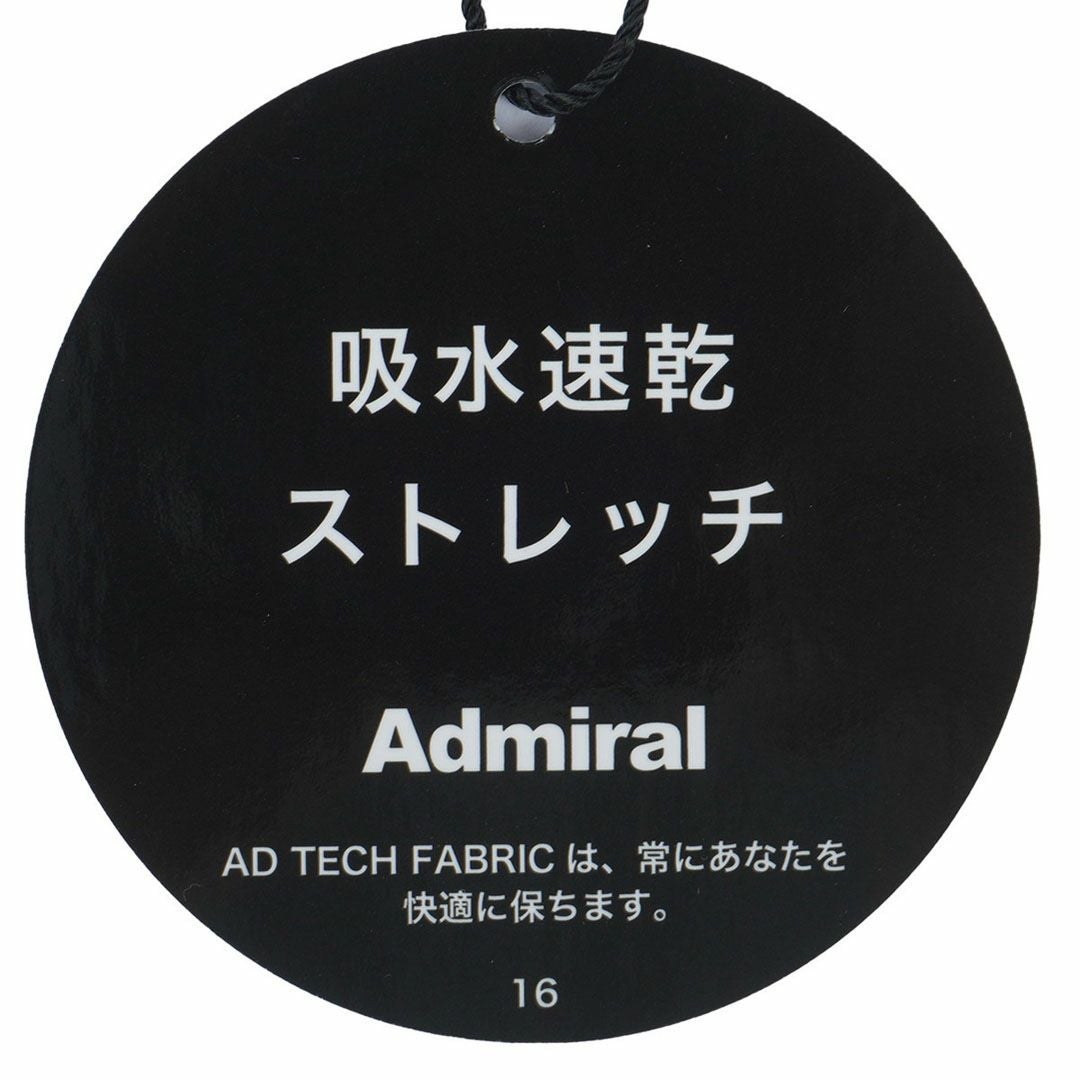 アドミラル ゴルフ Admiral GOLF メンズ メンズ ロゴストレッチ ジャガードモックネックシャツ ADMA567 詳細12