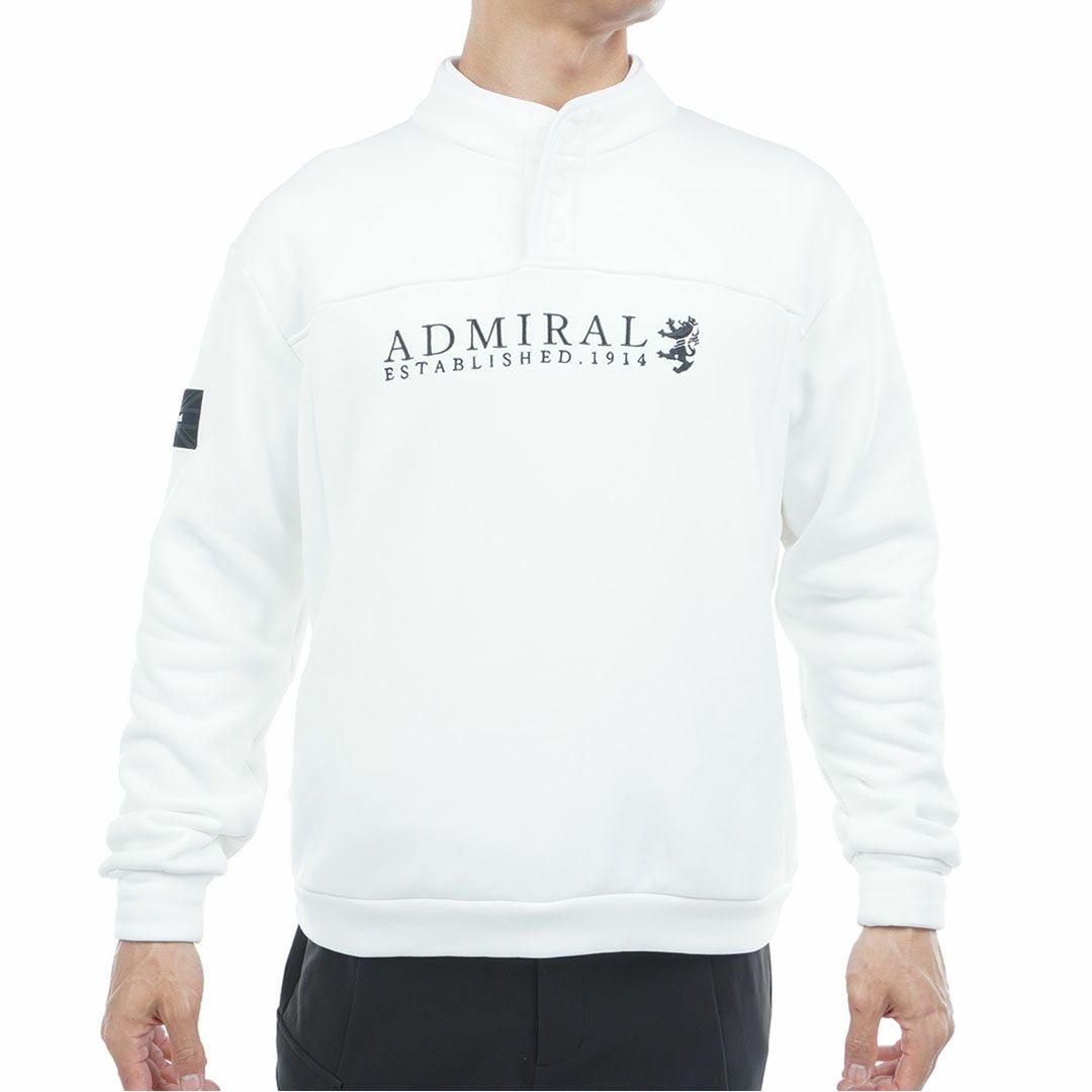 アドミラル ゴルフ Admiral GOLF メンズ メンズ カルイシ ハーフドットボタン スウェット ADMA571 詳細1