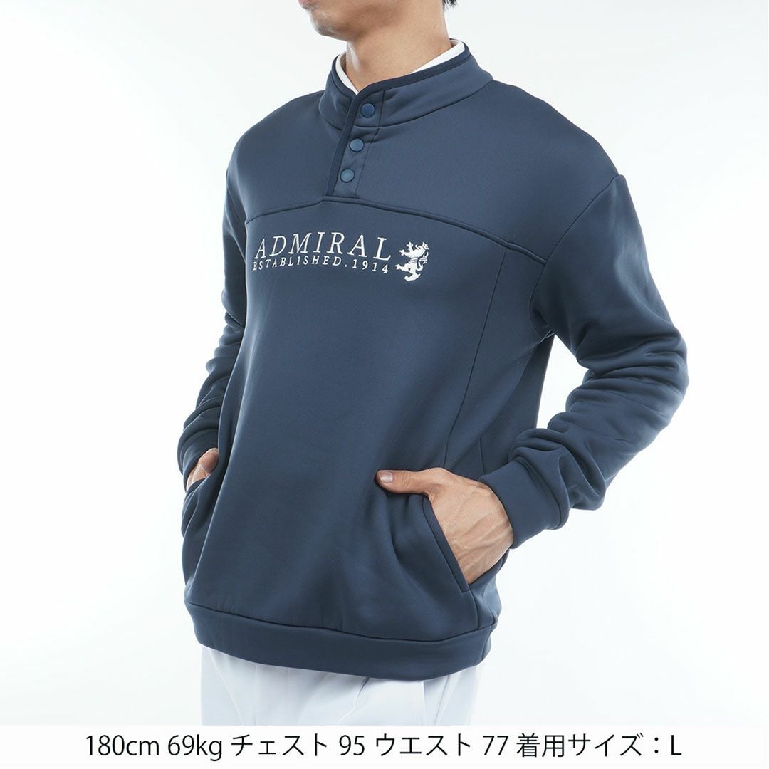 30％OFF】[アドミラル ゴルフ]メンズ カルイシ ハーフドットボタン