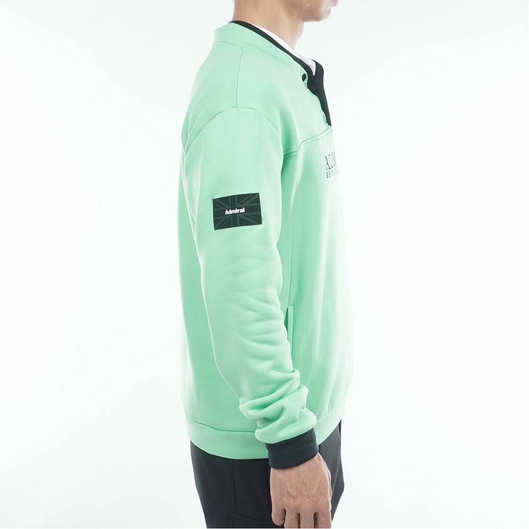 アドミラル ゴルフ Admiral GOLF メンズ メンズ カルイシ ハーフドットボタン スウェット ADMA571 詳細14