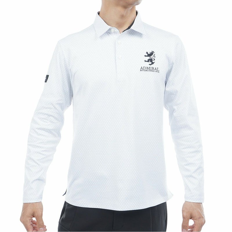 アドミラル ゴルフ Admiral GOLF メンズ メンズ 小紋柄 裏起毛シャツ ADMA574 詳細1