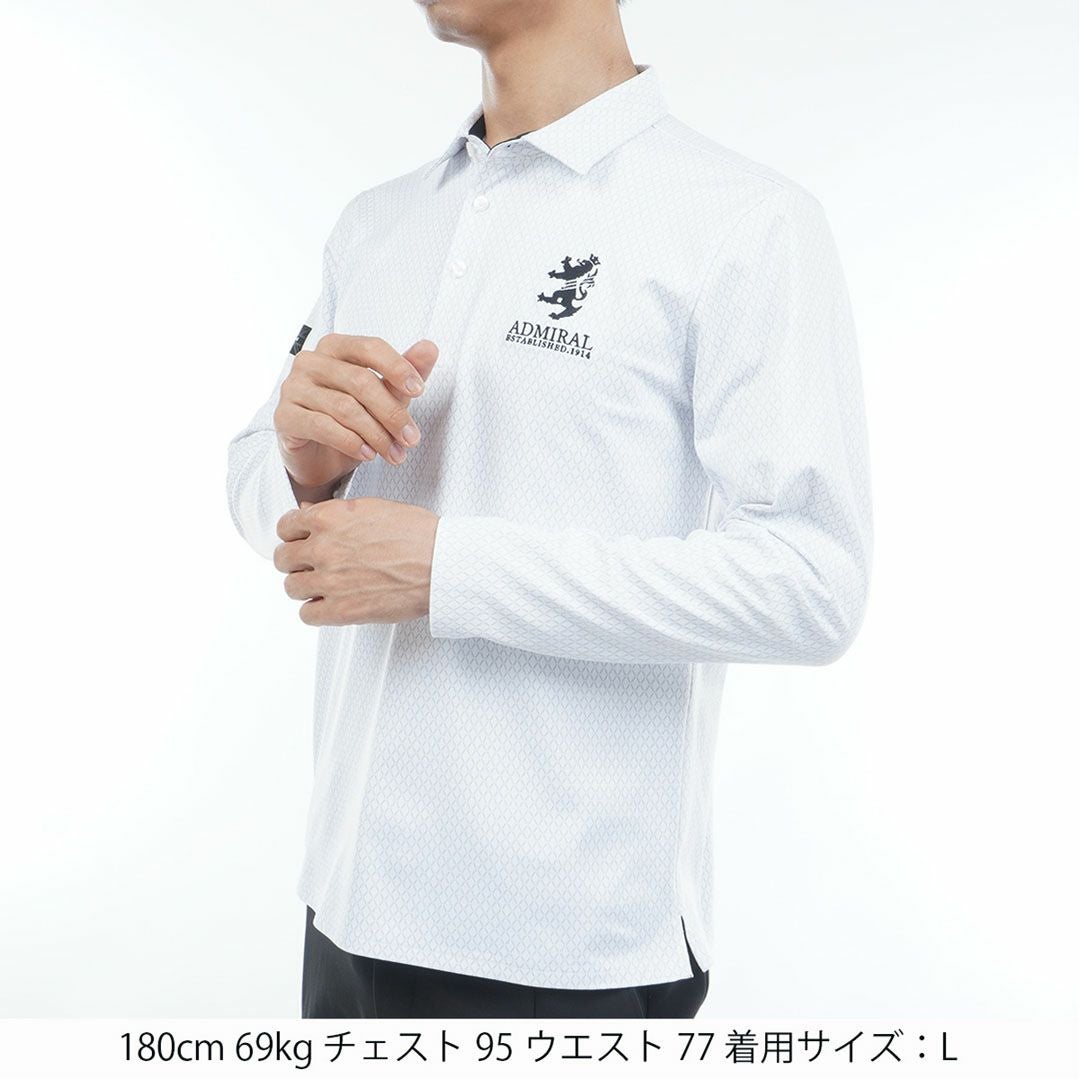 30％OFF】[アドミラル ゴルフ]メンズ 小紋柄 裏起毛シャツ | 【公式