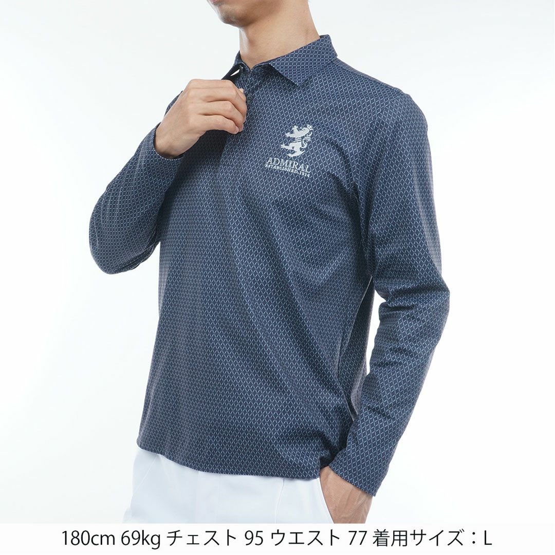 30％OFF】[アドミラル ゴルフ]メンズ 小紋柄 裏起毛シャツ | 【公式