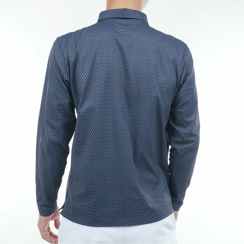 アドミラル ゴルフ Admiral GOLF メンズ メンズ 小紋柄 裏起毛シャツ ADMA574 詳細10