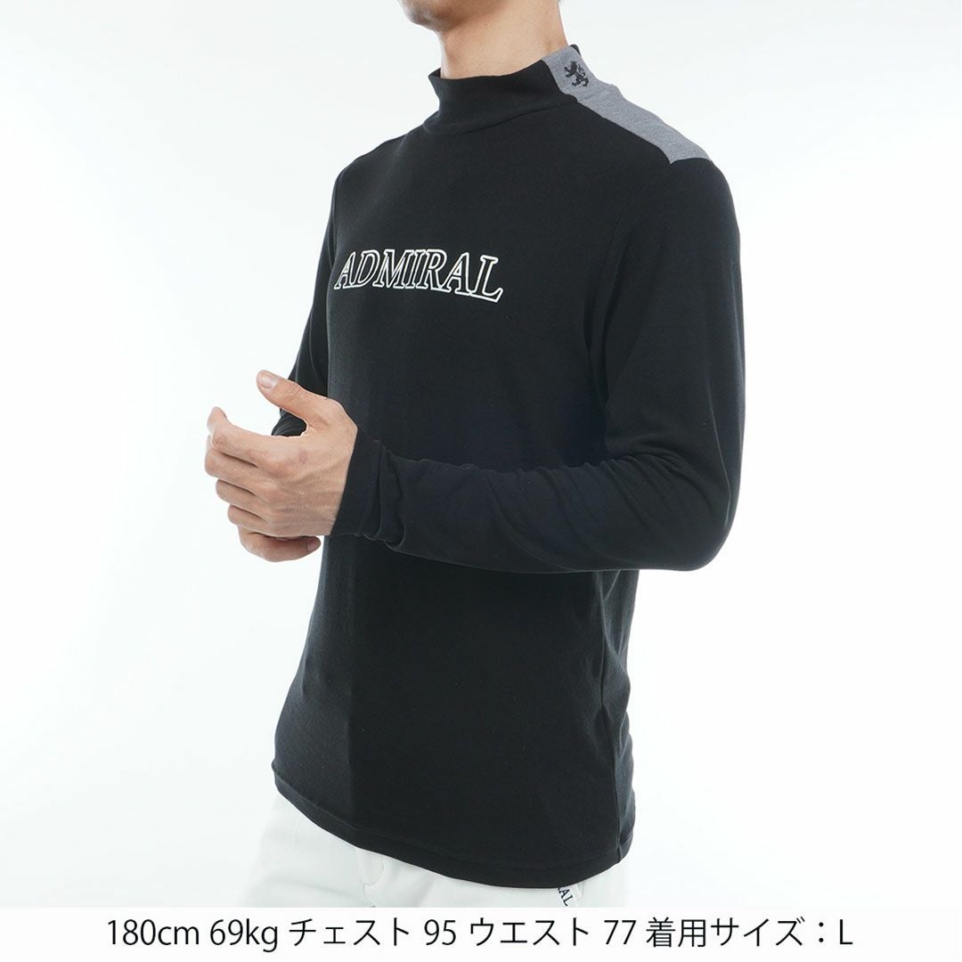 30％OFF】[アドミラル ゴルフ]メンズ スエード起毛 ハイネックシャツ