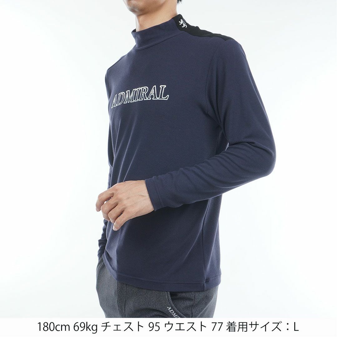 30％OFF】[アドミラル ゴルフ]メンズ スエード起毛 ハイネックシャツ