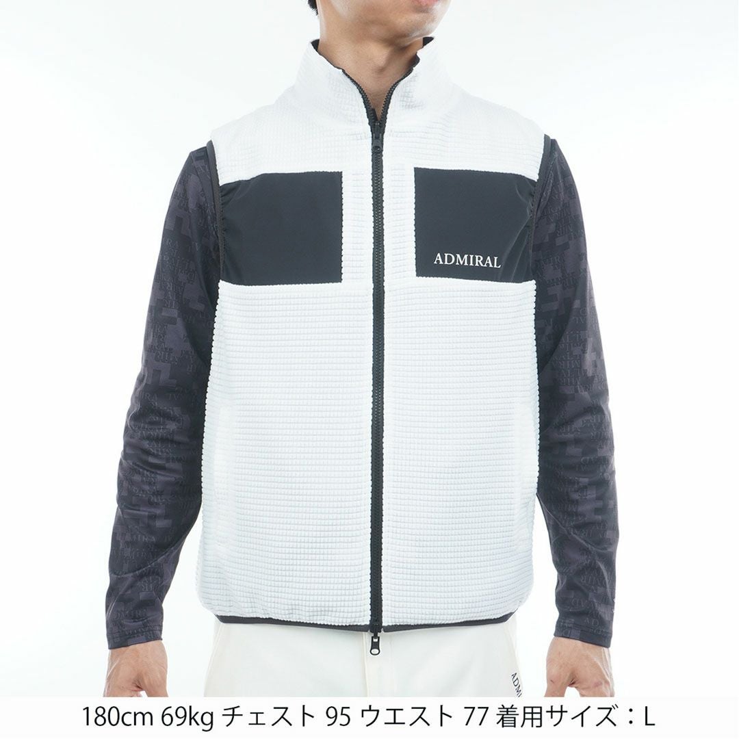 アドミラル ゴルフ Admiral GOLF メンズ メンズ リバーシブル ボアベスト ADMA578 詳細2