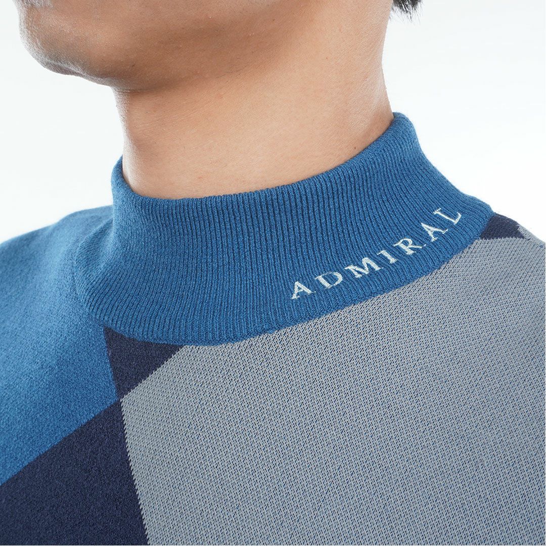 アドミラル ゴルフ Admiral GOLF メンズ メンズ アーガイル ハイネックセーター ADMA579 詳細11