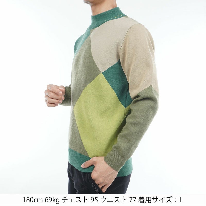 アドミラル ゴルフ Admiral GOLF メンズ メンズ アーガイル ハイネックセーター ADMA579 詳細16