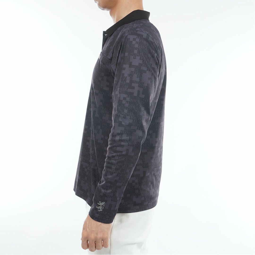 アドミラル ゴルフ Admiral GOLF メンズ メンズ モザイクカモフラージュ裏起毛 長袖ポロシャツ ADMA580 詳細6