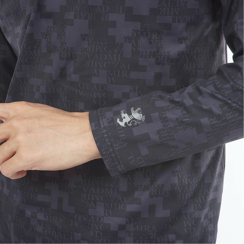 アドミラル ゴルフ Admiral GOLF メンズ メンズ モザイクカモフラージュ裏起毛 長袖ポロシャツ ADMA580 詳細10