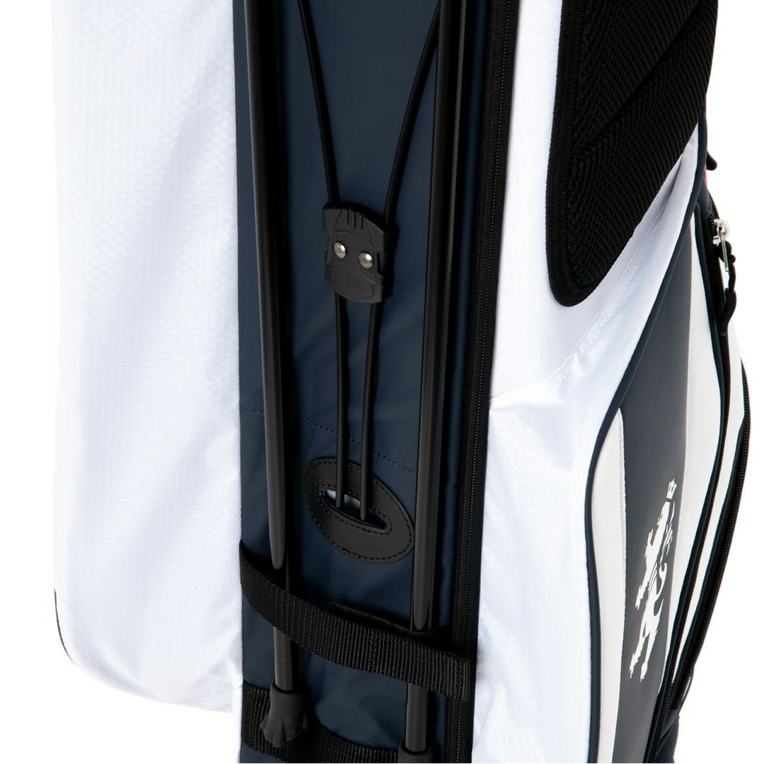週末値下げ⭐︎ Admiral ゴルフバッグ・キャディバッグ ホワイト・ネイビー Admiral Golf（アドミラルゴルフ） キャディバッグ メンズ 別注モデル
