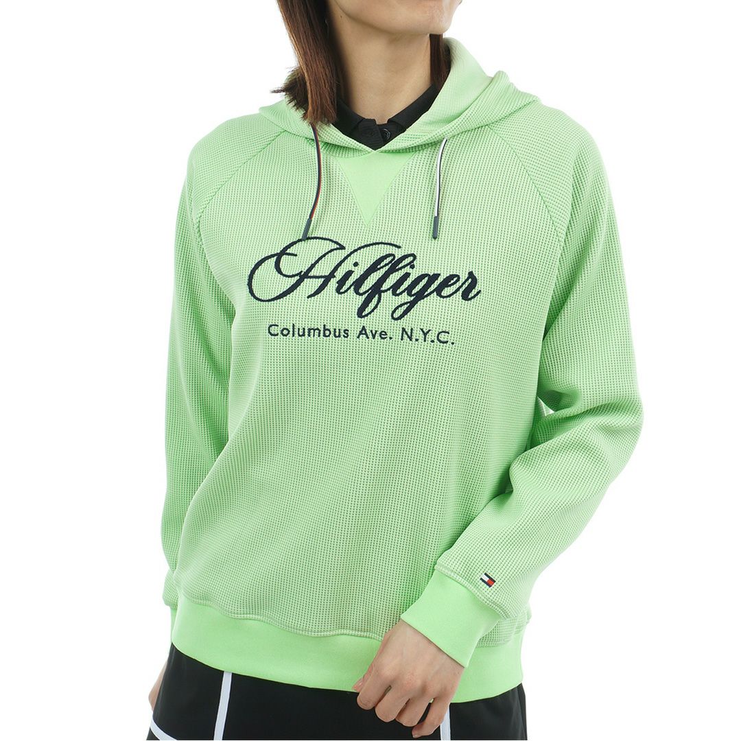 トミー ヒルフィガー ゴルフ Tommy Hilfiger Golf レディース レディース フロントロゴ ワッフルスウェットフーディー THLA550 詳細7