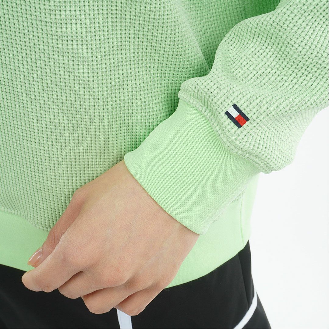 トミー ヒルフィガー ゴルフ Tommy Hilfiger Golf レディース レディース フロントロゴ ワッフルスウェットフーディー THLA550 詳細13