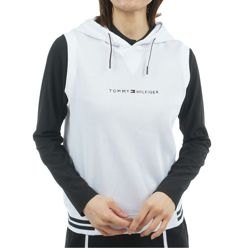トミー ヒルフィガー ゴルフ Tommy Hilfiger Golf レディース レディース ワッフル スウェットフーディーベスト THLA551 詳細1