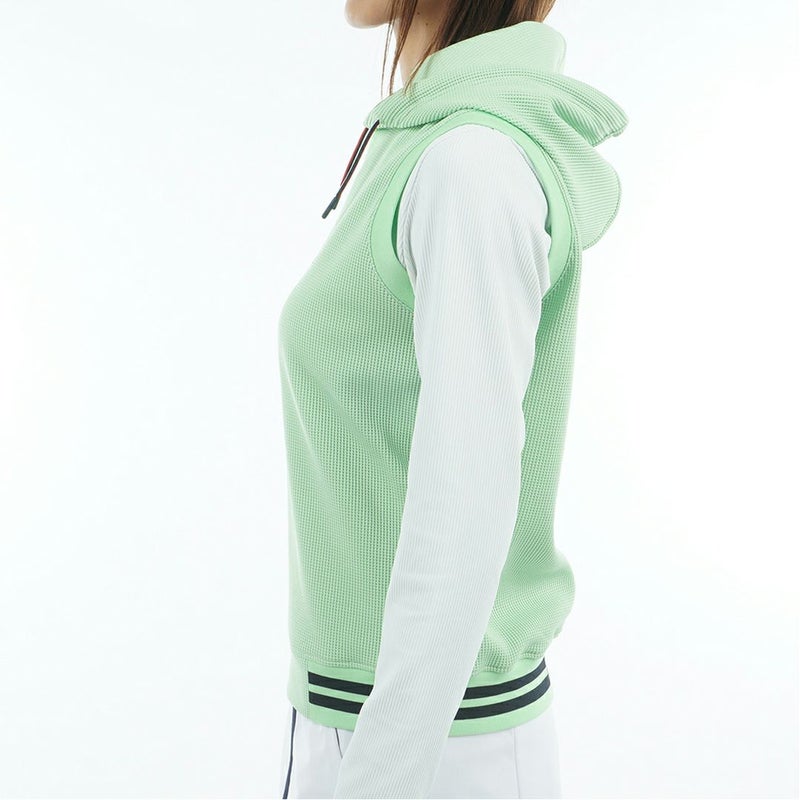 トミー ヒルフィガー ゴルフ Tommy Hilfiger Golf レディース レディース ワッフル スウェットフーディーベスト THLA551 詳細9