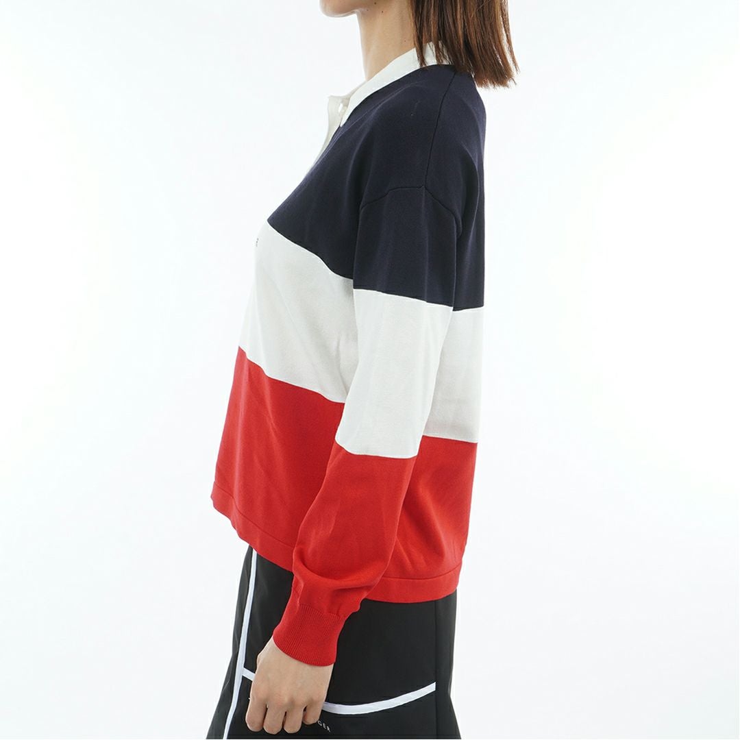 トミー ヒルフィガー ゴルフ Tommy Hilfiger Golf レディース レディース ラガー長袖 ニットシャツ THLA553 詳細9
