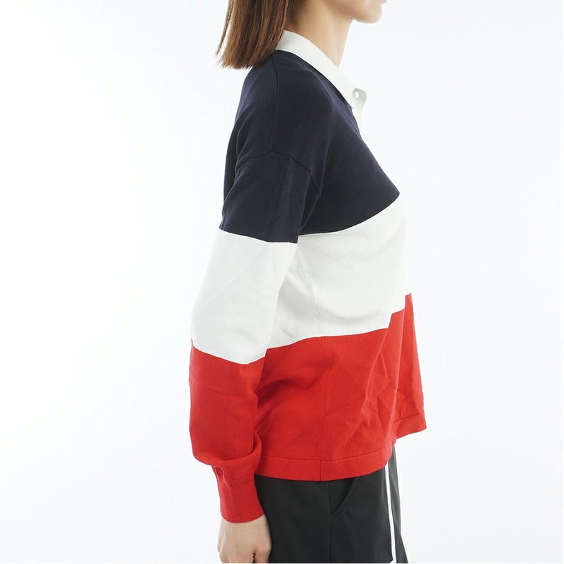 トミー ヒルフィガー ゴルフ Tommy Hilfiger Golf レディース レディース ラガー長袖 ニットシャツ THLA553 詳細11