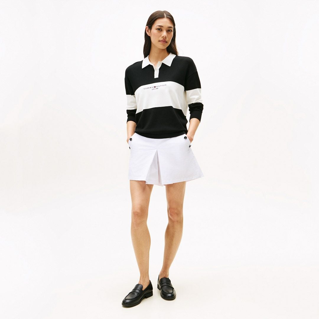 トミー ヒルフィガー ゴルフ Tommy Hilfiger Golf レディース レディース ラガー長袖 ニットシャツ THLA553 詳細16