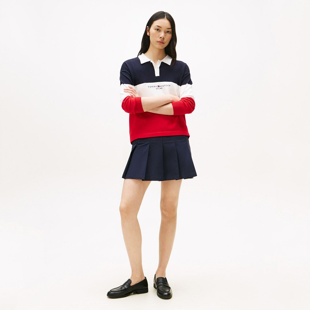 30％OFF】[トミーヒルフィガー]レディース ラガー長袖 ニットシャツ