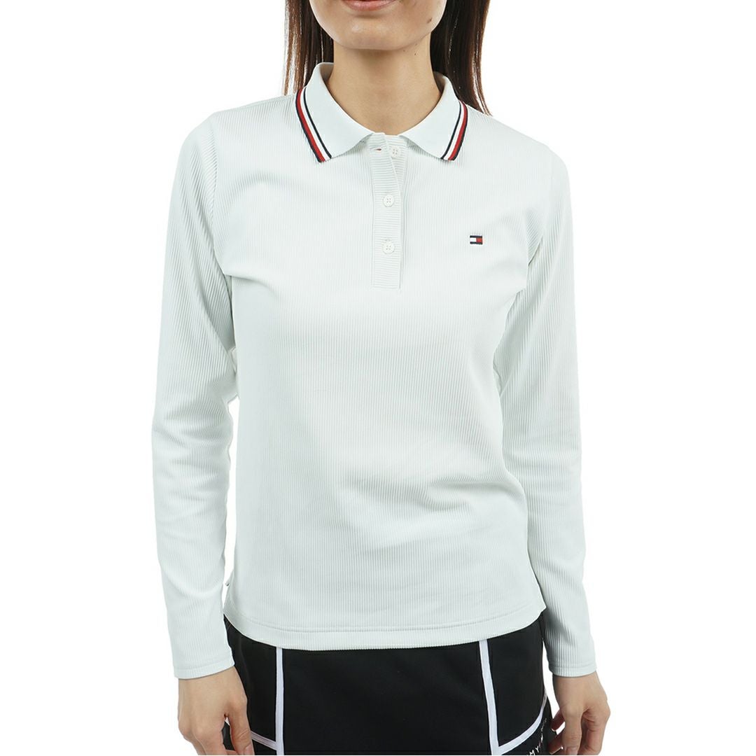 トミー ヒルフィガー ゴルフ Tommy Hilfiger Golf レディース レディース ハイテンション 長袖ポロシャツ THLA555 詳細1