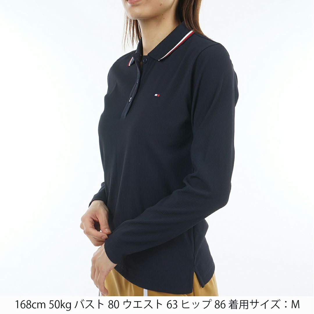 トミー ヒルフィガー ゴルフ Tommy Hilfiger Golf レディース レディース ハイテンション 長袖ポロシャツ THLA555 詳細8