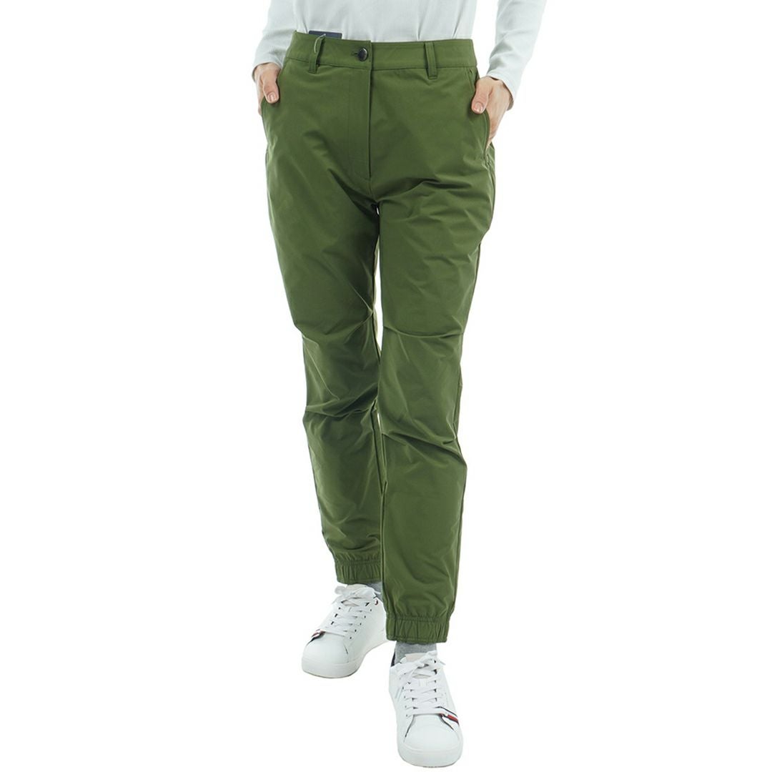 30％OFF】[トミーヒルフィガー]レディース 裾ロゴゴム ロングパンツ