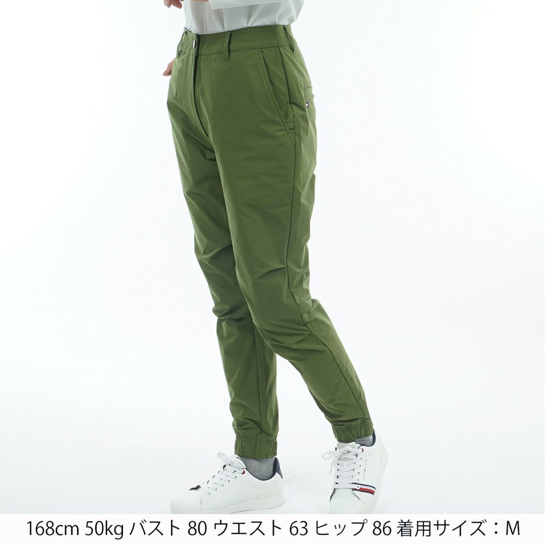 30％OFF】[トミーヒルフィガー]レディース 裾ロゴゴム ロングパンツ