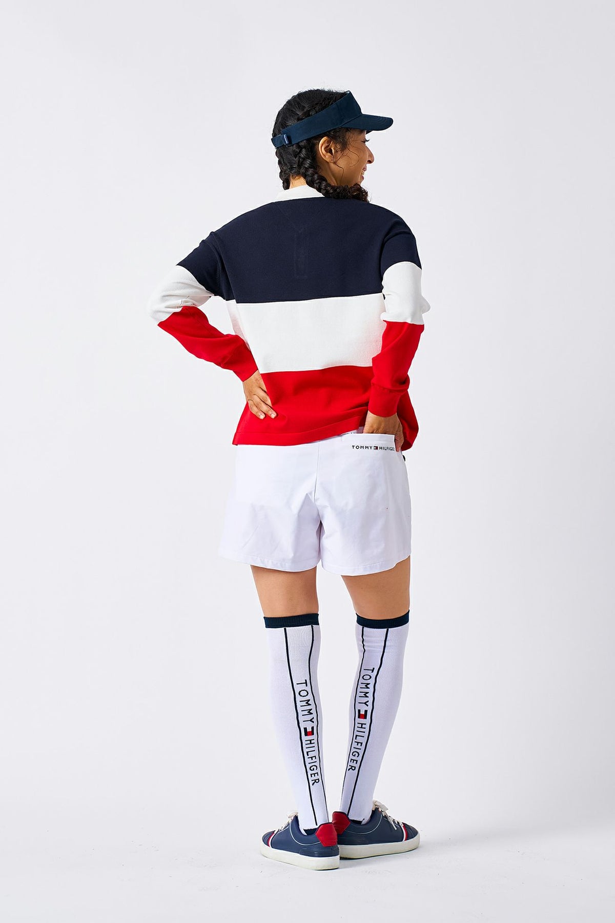 トミー ヒルフィガー ゴルフ Tommy Hilfiger Golf レディース レディース ボックスプリーツ マリンキュロット THLA559 詳細14