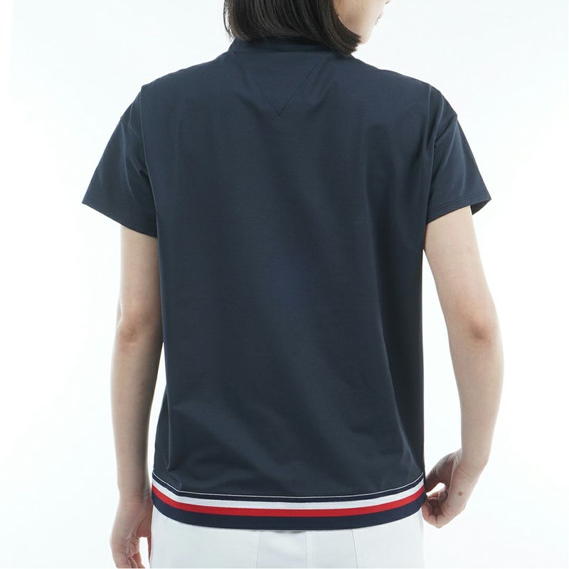 トミー ヒルフィガー ゴルフ Tommy Hilfiger Golf レディース レディース エンボスロゴ 半袖モックネックシャツ THLA562 詳細6