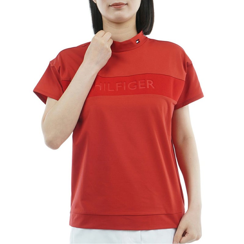 トミー ヒルフィガー ゴルフ Tommy Hilfiger Golf レディース レディース エンボスロゴ 半袖モックネックシャツ THLA562 詳細7