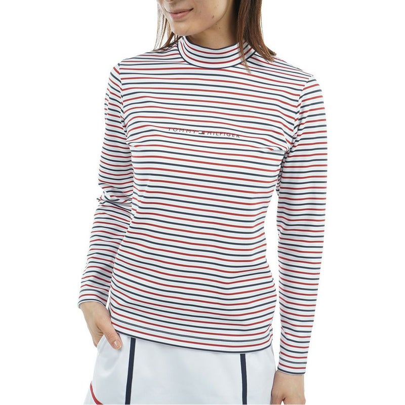 トミー ヒルフィガー ゴルフ Tommy Hilfiger Golf レディース レディース ベア天 長袖モックネックシャツ THLA563 詳細16