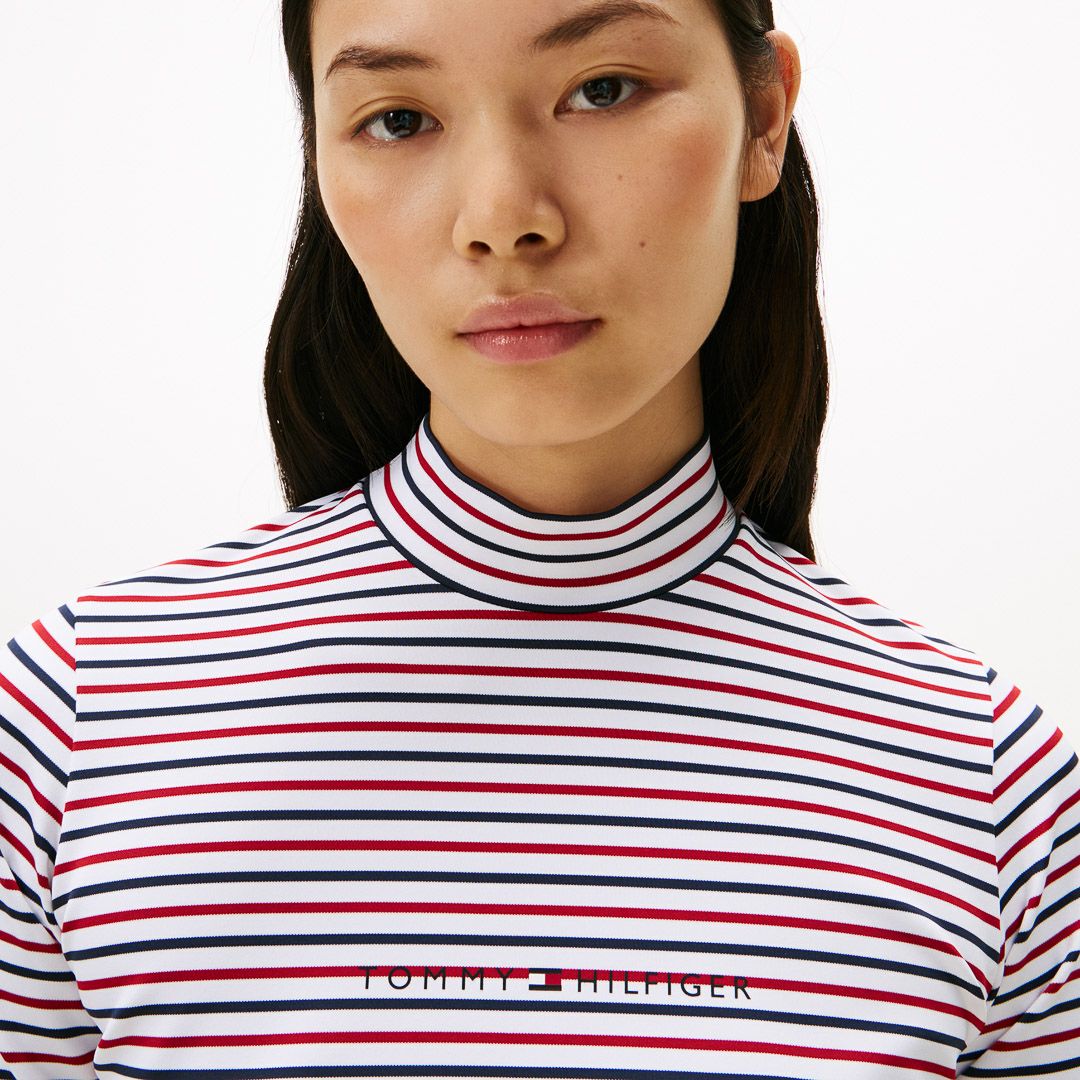 30％OFF】[トミーヒルフィガー]レディース ベア天 長袖モックネック