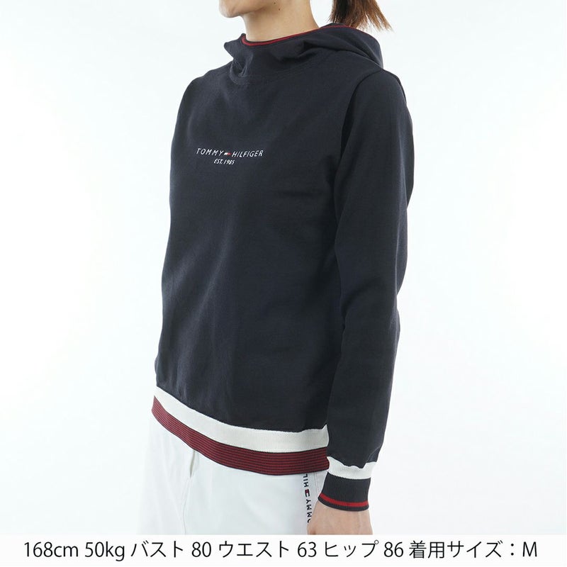 トミー ヒルフィガー ゴルフ Tommy Hilfiger Golf レディース レディース フロントロゴ フーディーニット THLA564 詳細5