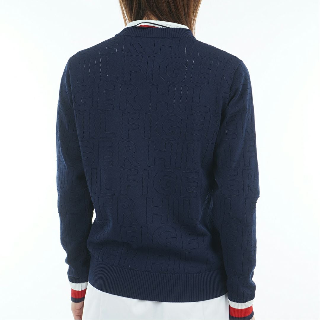 トミー ヒルフィガー ゴルフ Tommy Hilfiger Golf レディース レディース ドットロゴ クルーネックニット THLA565 詳細6