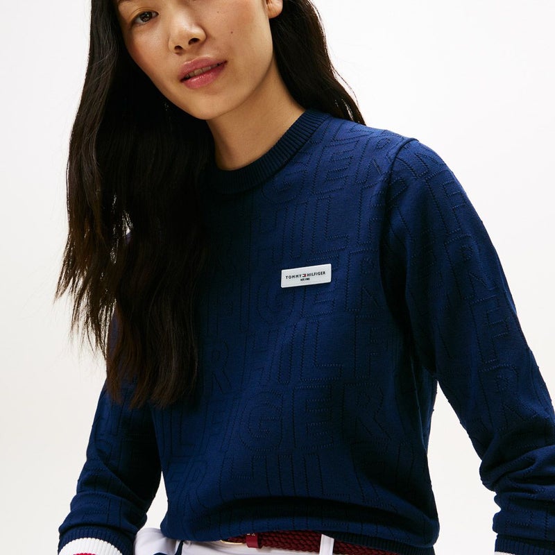 トミー ヒルフィガー ゴルフ Tommy Hilfiger Golf レディース レディース ドットロゴ クルーネックニット THLA565 詳細25