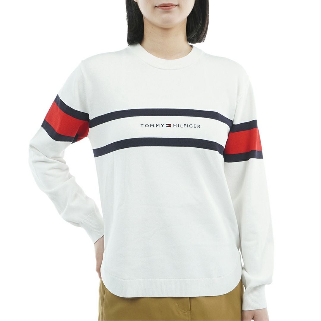 30％OFF】[トミーヒルフィガー]レディース フロントロゴ クルーネック