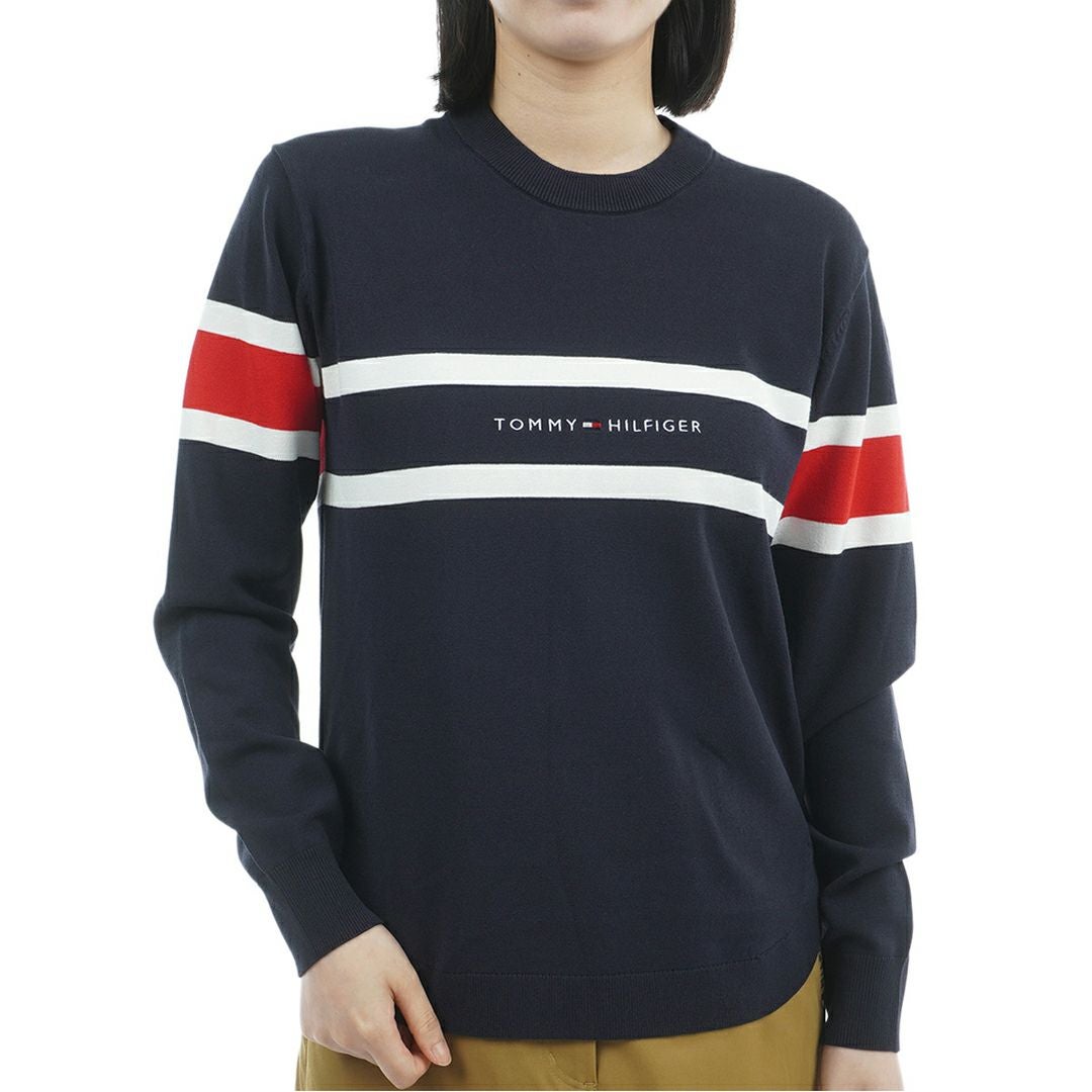 30％OFF】[トミーヒルフィガー]レディース フロントロゴ クルーネック