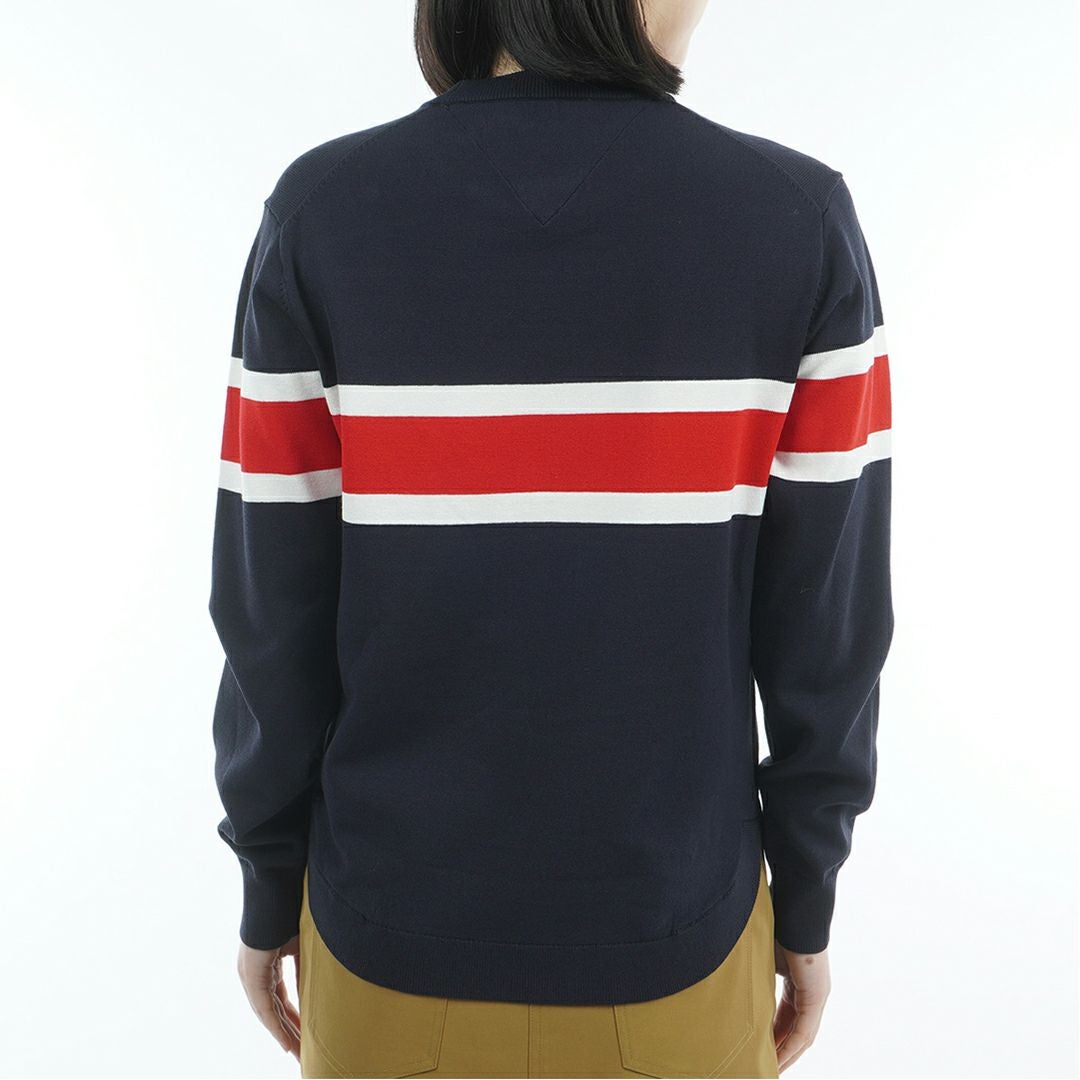 トミー ヒルフィガー ゴルフ Tommy Hilfiger Golf レディース レディース フロントロゴ クルーネックニット THLA566 詳細13