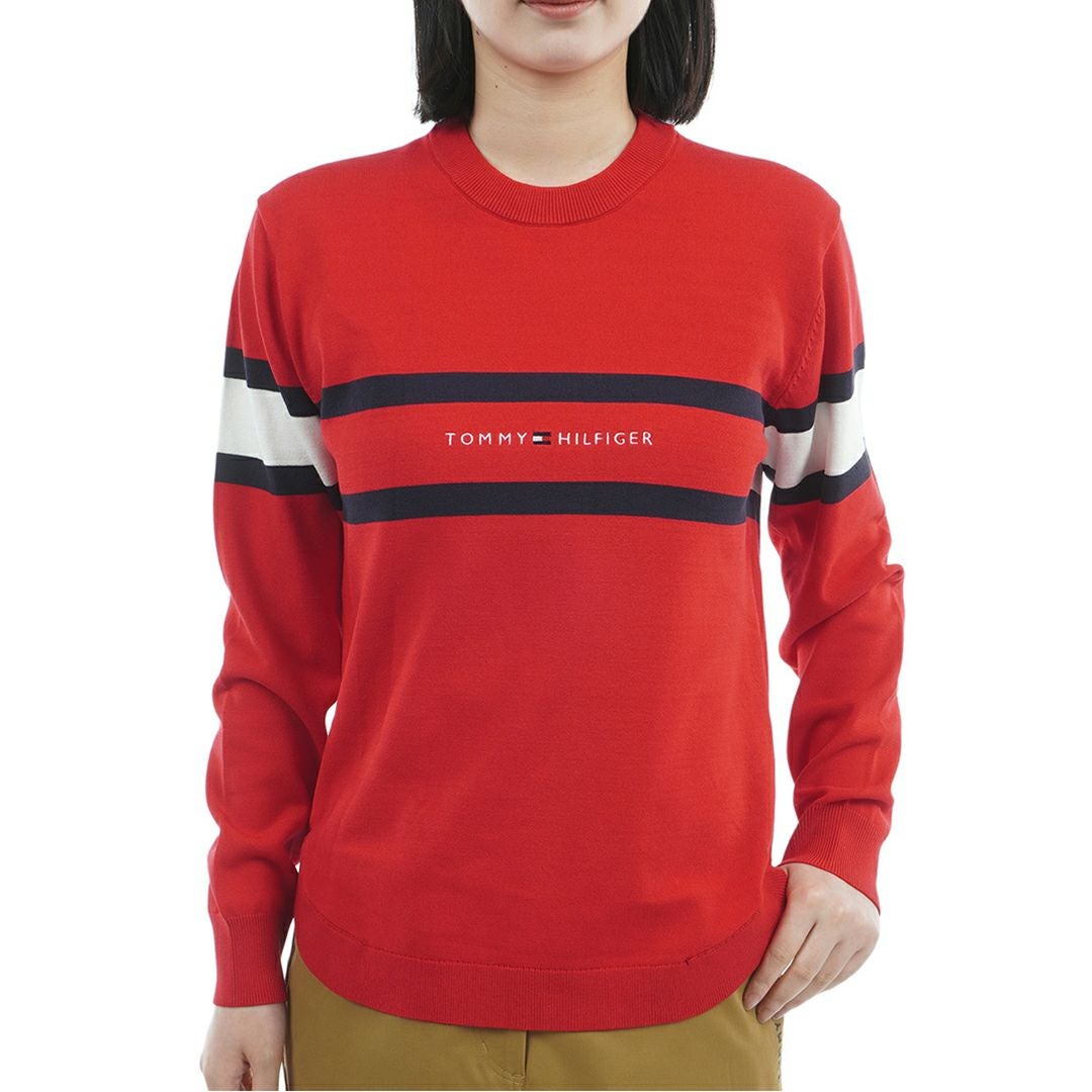 30％OFF】[トミーヒルフィガー]レディース フロントロゴ クルーネック