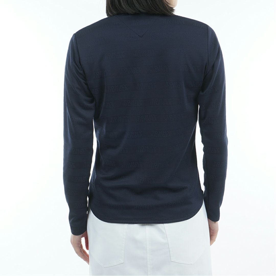 トミー ヒルフィガー ゴルフ Tommy Hilfiger Golf レディース レディース ロゴジャガ-ド 長袖モックネックシャツ THLA570 詳細7