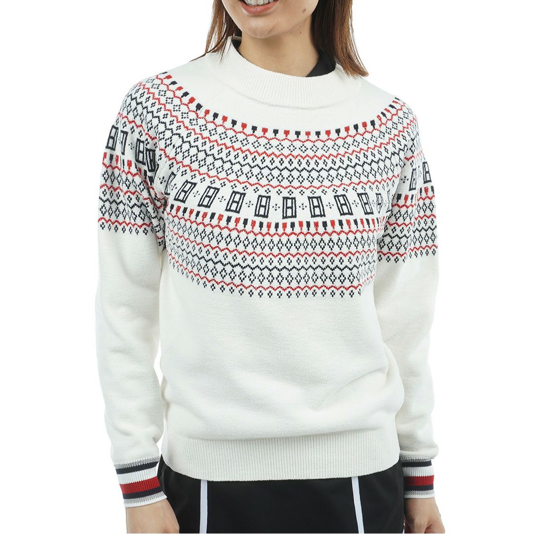 40％OFF】[トミーヒルフィガー]レディース フェアアイル柄 ハイネック