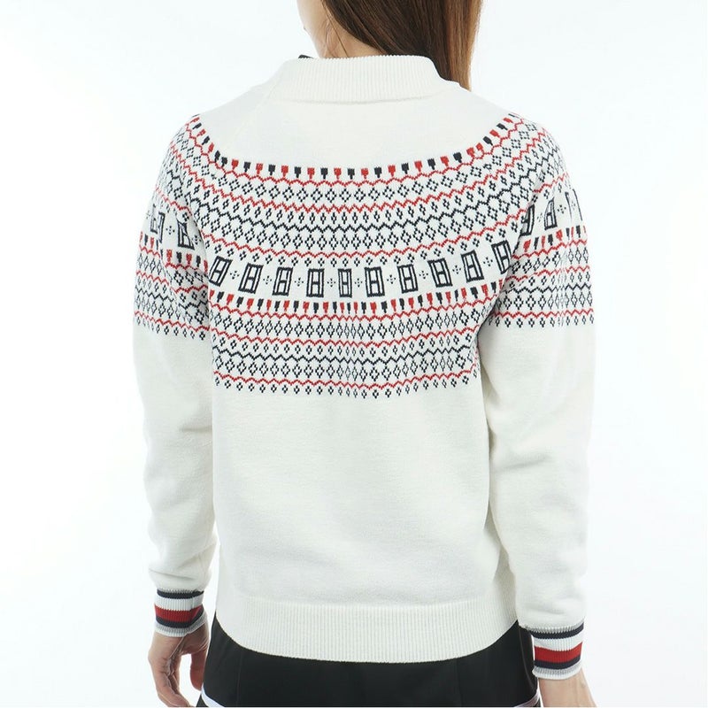 トミー ヒルフィガー ゴルフ Tommy Hilfiger Golf レディース レディース フェアアイル柄 ハイネックニット THLA573 詳細3