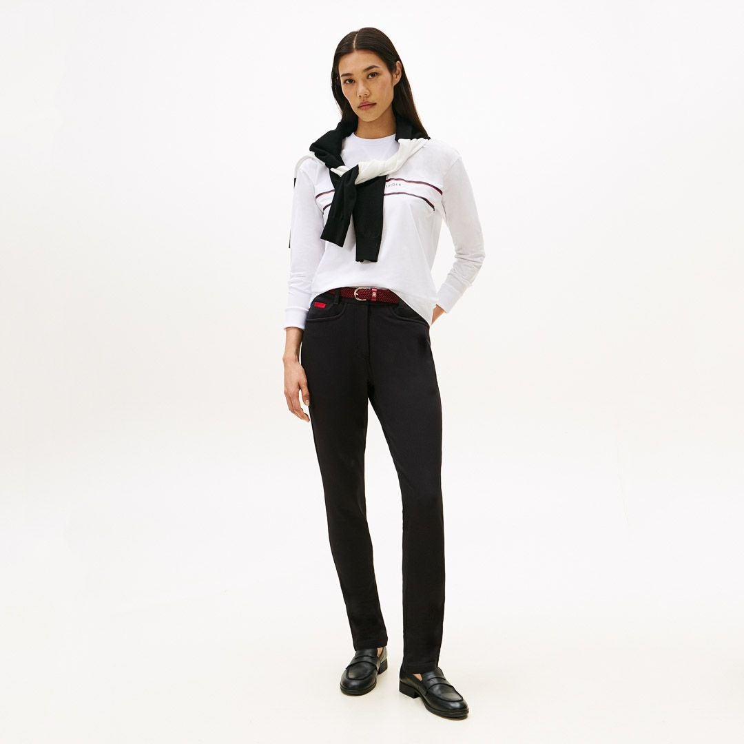 トミー ヒルフィガー ゴルフ Tommy Hilfiger Golf レディース レディース 裏フリ-ス ロングパンツ THLA580 詳細16