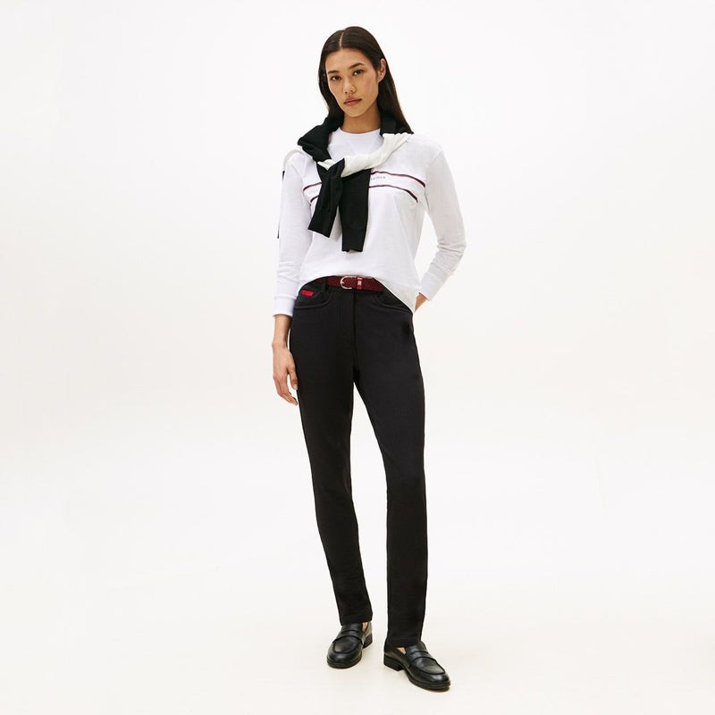 トミー ヒルフィガー ゴルフ Tommy Hilfiger Golf レディース レディース 裏フリ-ス ロングパンツ THLA580 詳細16