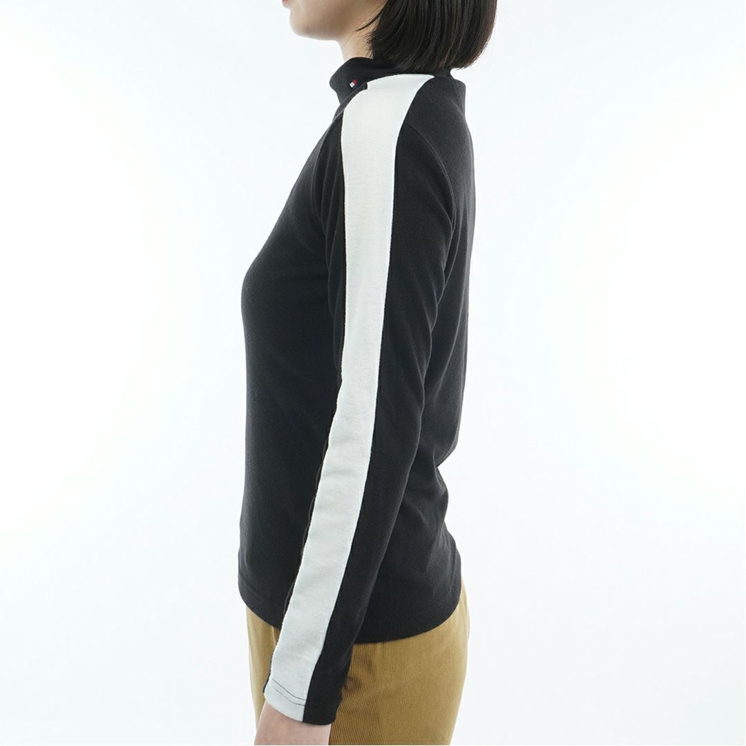 トミー ヒルフィガー ゴルフ Tommy Hilfiger Golf レディース レディース 長袖ライン モックネックシャツ THLA583 詳細6