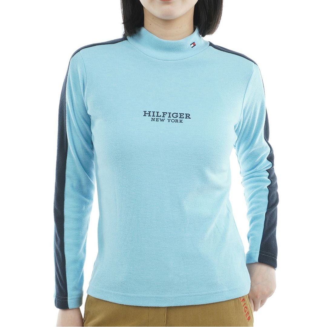 トミー ヒルフィガー ゴルフ Tommy Hilfiger Golf レディース レディース 長袖ライン モックネックシャツ THLA583 詳細16