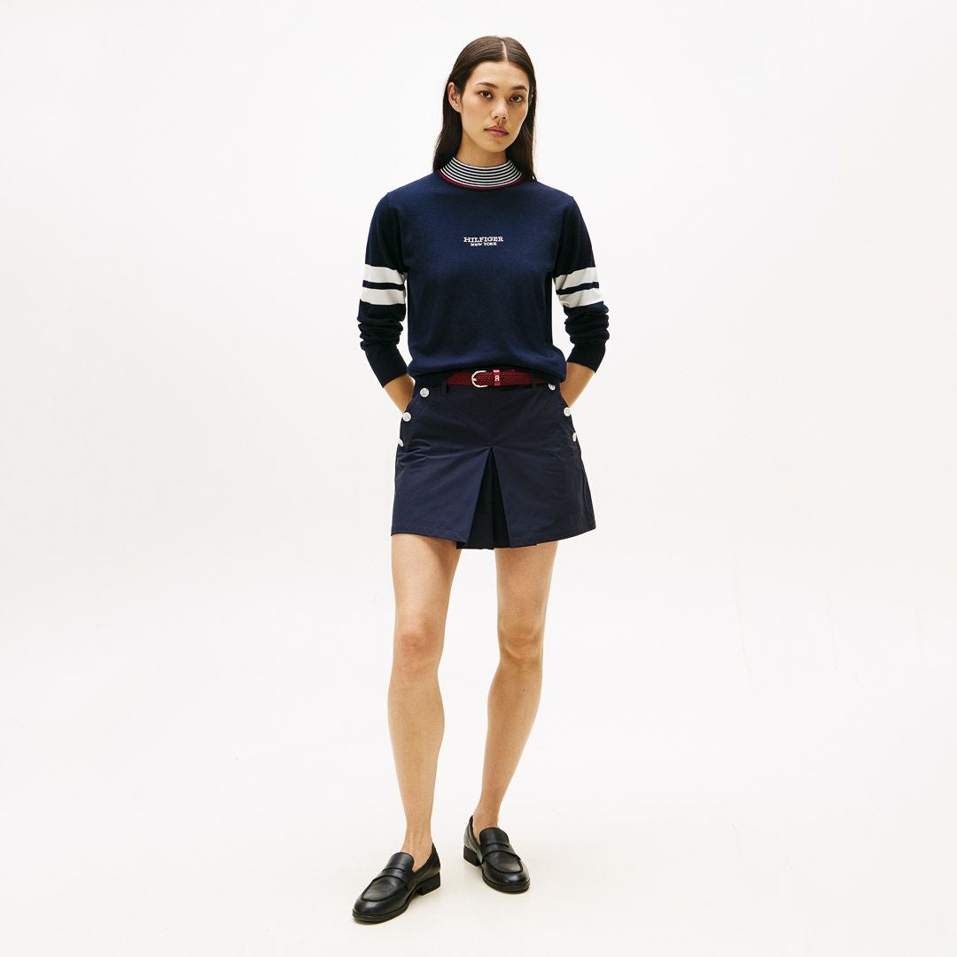 トミー ヒルフィガー ゴルフ Tommy Hilfiger Golf レディース レディース ボーダー ハイネックニット THLA587 詳細31