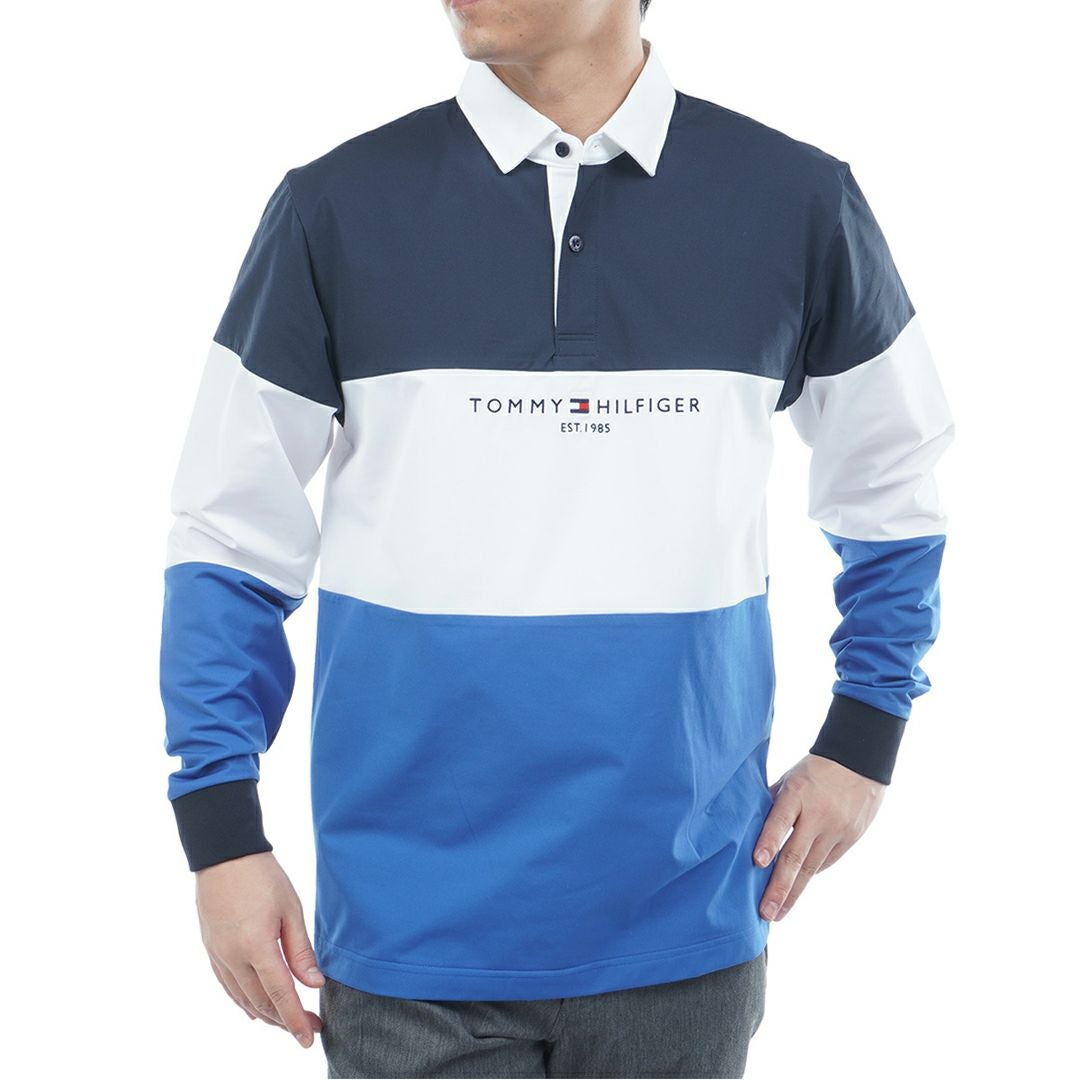 30％OFF】[トミーヒルフィガー]メンズ カラーブロック ラガーシャツ
